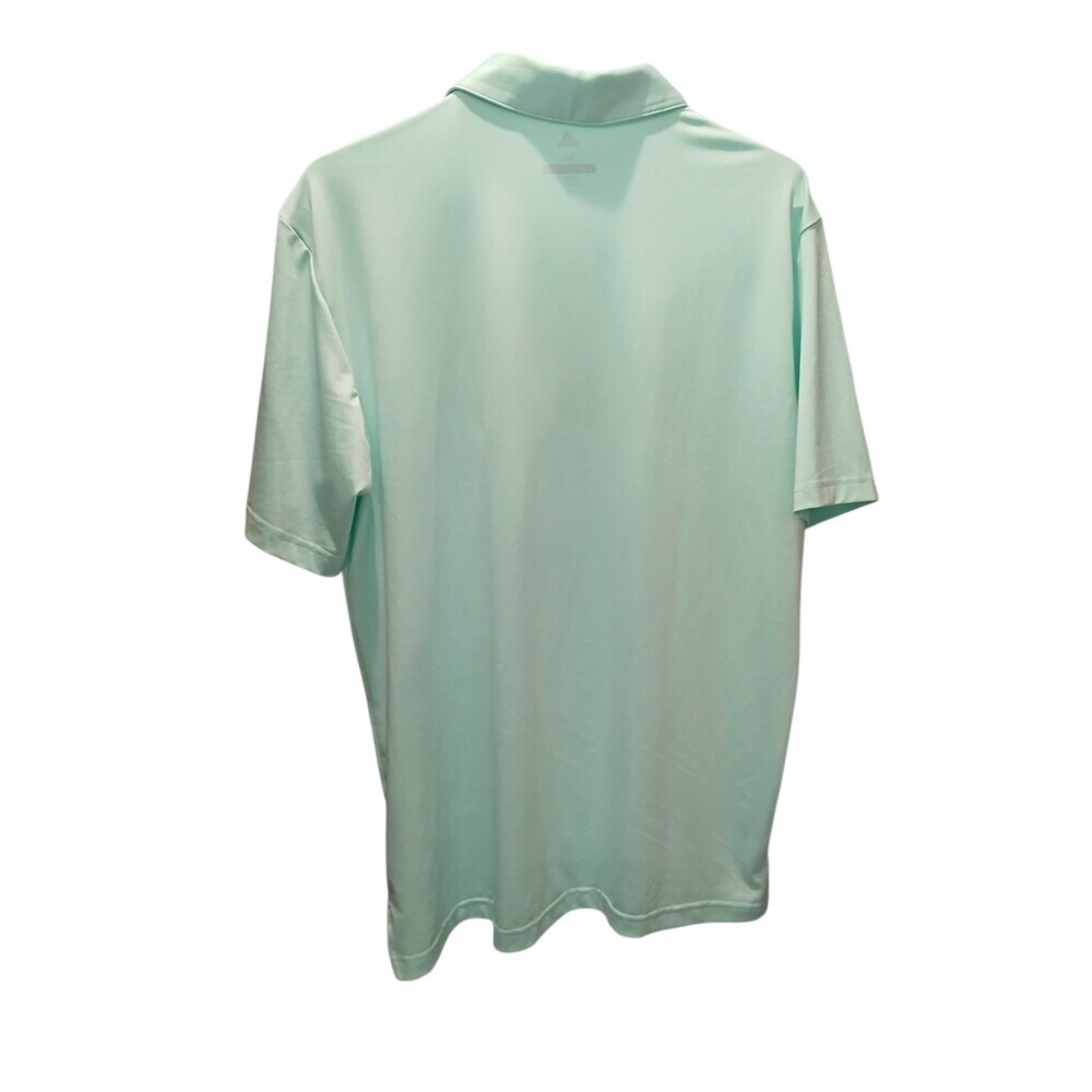 Adidas Golf Polo Shirt Men’s Medium Green Short SleevePerformance AthleticCasual - Picture 2 of 6